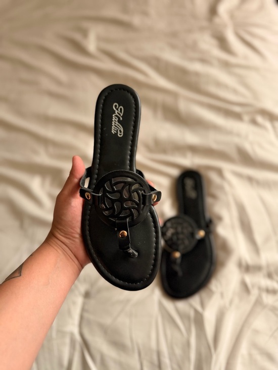 Tory Burch Shoes - Tory Burch Inspired Black Women's Slide Sandals 🌸